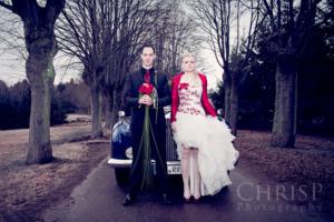 Hochzeitsfoto im Winter von Hochzeitsfotograf ChrisP Photography